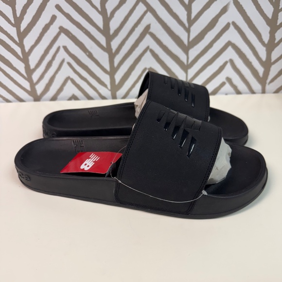 NWT New Balance 200 Slide Black Size 15 Wide - Picture 3 of 6